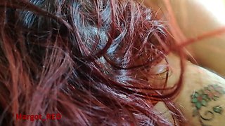 MILF Neighbor with an Excuse Gives Me a Blowjob on the Couch! POV Creampie with Real Amateur Cuckold