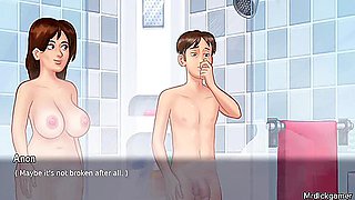 Busty Milf Jerks Her Stepson In The Shower Creampies Sex - Car Toon