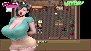 Anime big boob threesome in a zombie retreat