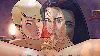 Air hostess gets down and dirty in animated cartoon hentai
