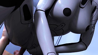 Projekt Passion Busty AI Sex Robot Gets Anal Fucking by Big Cock with Big Bouncing Tits