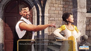 In the bath, anime sexy, he has a pussy