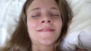 Riley wakes you up to fuck, and youre more than happy to do it.