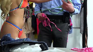 Blake Blossom the busty bikini thief caught