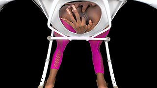 Janitors Dream Vol. 3 - Extreme Ebony Squirting Toilet POV