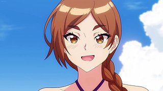 Wild hentai: lucky guy pounds best girls with huge tits in his school