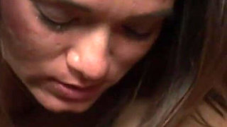 69 licking on the couch