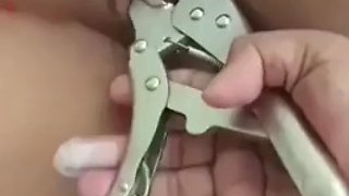 Wrench and clit pussy