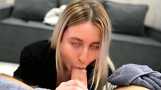 Cheating with my warm stepsister on vacation, she tricked