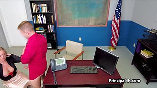 Head teacher enjoys soccer mommies big melons