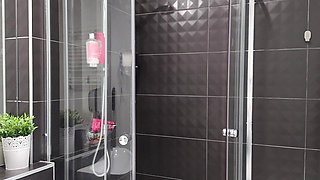 Busty Babysitter Takes a Shower