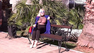 Nylon Boobs in Public