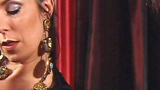 Orgy with Two Girls and Three Men. Double Penetration