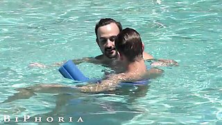 Radiant Michael DelRay and Isabella Nice - fmm in threesome clip - Biphoria