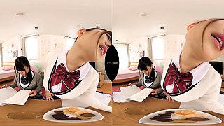 Asian schoolgirl enjoy group sex