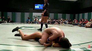 Haley Wilde, Isis Love & Serena Blair: The Featherweight Finals - Intense, Unscripted Wrestling Action! Real-Deal Porn Action.