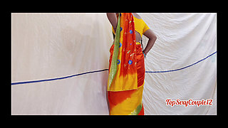 New Married Saree Romance & Fucking My Hot & Beautiful Wife Part -1