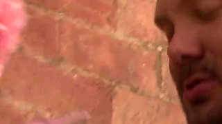 Hairy Olga Cabeava Sprayed from Her Step-Brother Jay Muscle