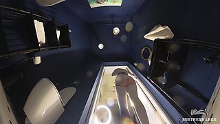 You Became a Toilet for Mistress in White Stockings and High Heels