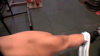 Pussy Play in the Gym