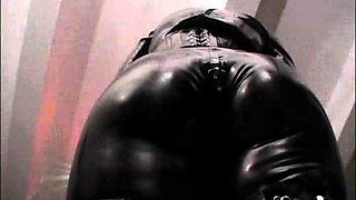 Strapon femdom loving babe peeging dude roughly