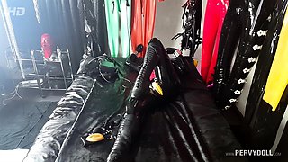 Extreme fetish latex play