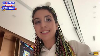 Katty West In Blowjob In Public Toilet At A Shopping Mall - Public Cumwalk