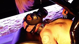 Gas Mask: Clit Unreachable and Breath Controlled - Mistress Julia