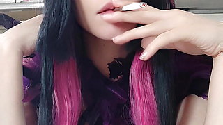 Succubus Egirl smoking in your kitchen (ask me for full vid)