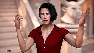 Hot 3D animated cartoon adventure featuring Misskitty2k in summertime saga