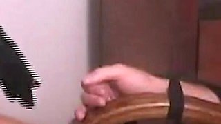 Mistress Strokes with Black Latex Gloves