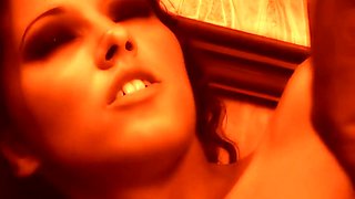 Angel Dark nude babe interracial sex