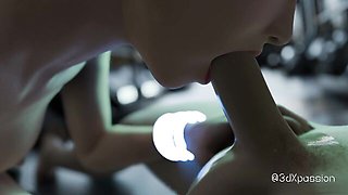 Doggystyle scene with cunning GF from 3DXPassion