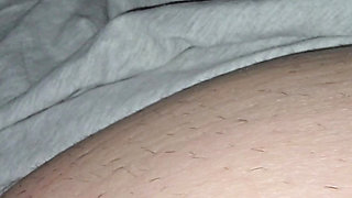 Step mom hand pulled out step son dick from his underwear