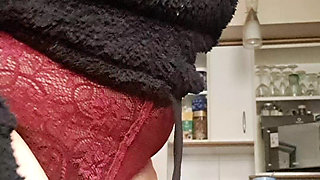 MILF in Panties in Front of Her Indifferent Brother-in-law, He Gets Hot