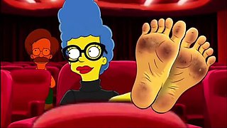 Marge Simpson Foot Fetish Hentai Compilation - MILF Feet Licking & Soles in HD Cartoon Sex