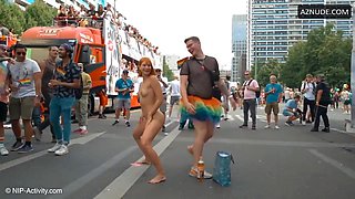 Dolly Dyson is walking Naked In Public