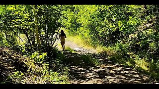 Girl Takes off Her Clothes, Runs Naked and Shows Her Asshole
