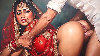 Husband takes his gorgeous wife from behind in a steamy session