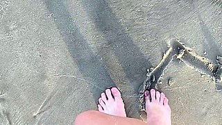 Euro amateur outdoor masturbation