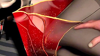 3D Big Boobs Sexy Cosplay Bride Naked Her Perfect Ass Got Fucked so Hard