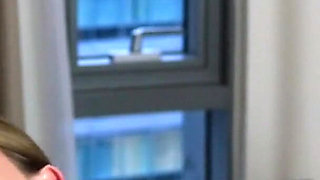 Hot Teen in British Bukkake