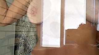 TaniaMilf Sloppy Blowjob and Big Saggy Tits Creampie Swallow