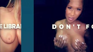 GLORYHOLE SECRETS - Horny Aderes Begs for Gloryhole As Cum Drips Down Tits: Porn