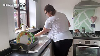 Sexy smoking hot brunette with big boobs and a fat rounf ass