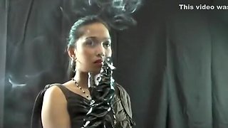 Incredible amateur Solo Girl, Smoking xxx video