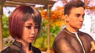 Futanari fun with loveskysan69real in a wild animated threesome adventure