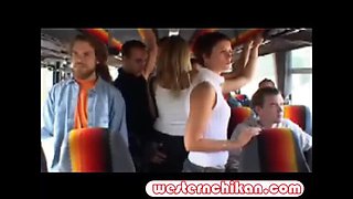 Jane Darling Gets Groped on the Bus - Big Boobs and Perfect Ass Filled with Excitement