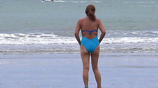 My Wife Cuckolds Me on the Beach with My Best Friend, She Is Fascinated by His Huge Cock