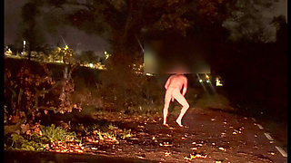 Caught whilst jerking naked and barefoot in public